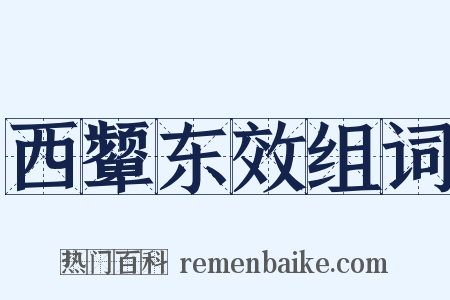 西颦东效组词是什么意思的图片